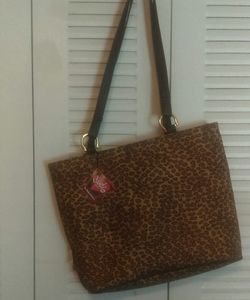 Studio Imports leopard print tote